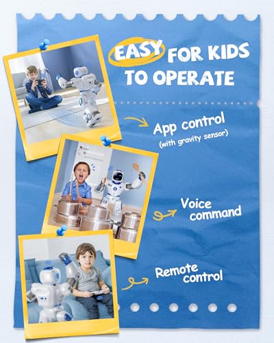 Ruko 1088 Smart Robot Toy for Kids, Large Programmable Interactive Robot with Remote Control, App Control, Birthday Gift for Boys & Girls Ages 4 5 6 7 8 9