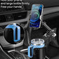 JOYTUTUS Cup Holder Phone Mount for Car, Car Cellphone Large Adapter Long Arm with 360 Degree Rotation, Compatible iPhone, Samsung & All Smartphones,Black,1 Pack