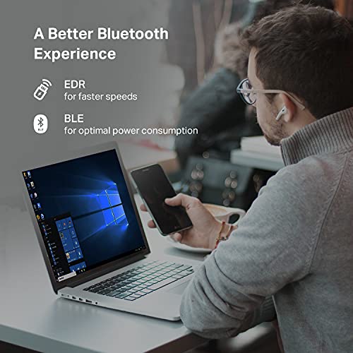 TP-Link USB Bluetooth Adapter for PC - Bluetooth 5.4 Dongle Receiver, Plug and Play, Nano Design, EDR & BLE, Supports Windows 11/10/8.1/7 for Desktop, Laptop, Keyboard, Mouse, etc (UB500)