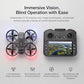 Drone with UHD Camera, Drone with Screen on Controller for Beginners, Remote Control Quadcopter with 2 Batteries, One Key Start, Easy to Fly, Altitude Hold, 3D Flips, Carrying Case （Dark Gray）