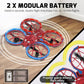 Spider Mini Drone for Kids with Altitude Hold and Headless Mode, 2 Batteries, Full Propeller Guards, 3 Lighting Effects, 360° Flips, 3 Speeds, Birthday Gifts Toys for Beginners Boys Girls