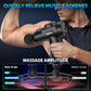 TOLOCO Massage Gun, Percussion Muscle Massager with 10 Massage Heads & Silent Brushless Motor, Adjustable Speeds, Portable Handheld Design – Black