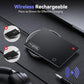 Wallet Tracker Card (iOS only), 0.07in Slim Tracking Card, IP68 Waterproof Bluetooth Tracker for Apple Find My, Wireless Charging Item Locator for Purse, Passports [Apple MFi Certified]