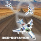Rc Drone Remote Control Airplane -2.4GHz Foam V17 Jet Fighter Stunt,360° Drop-Resistant Stunt Spin Remote & Light RC Airplane with 2 Batteries for Kids Boys Girls (White)