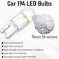 30 PCS Car 194 LED Bulbs, 168 2825 W5W T10 Wedge COB LED Replacement Bulb, 6000K License Plate Light Bulb, Error Free Interior Bulb for Dashboard Light, Dome Lights,License Plate Lights (White)
