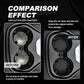 4-Pack Universal Cup Holder Coasters, Black Silicone Inserts - Keep Your Car Clean with Non-Slip & Spill-Proof Coasters for All Vehicles (Black)
