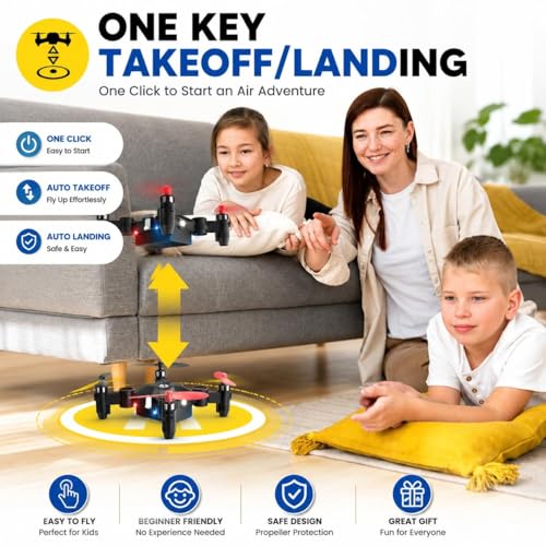 Holy Stone HS190 Foldable Mini Nano RC Drone for Kids Gift Portable Pocket Quadcopter with Altitude Hold 3D Flips and Headless Mode Easy to Fly for Beginners