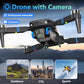 Drone with Camera for Adults LCD Screen FPV Live Video, Professional Brushless Motor 270° Obstacle Avoidance 3D Flips, Foldable RC Mini Quadcopter for Beginners Support 32G SD Card Max Under 250G Gift