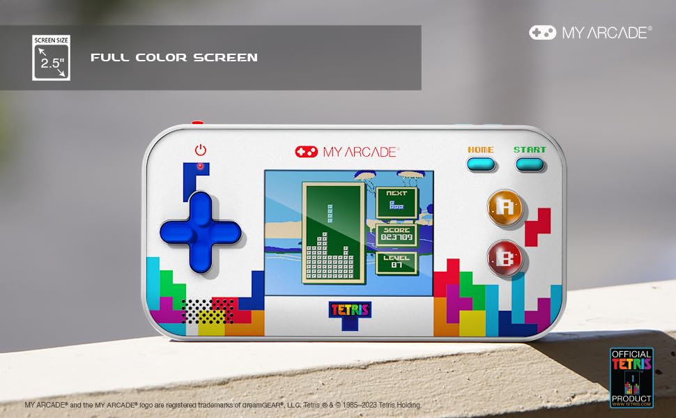 My Arcade Tetris Gamer V: Tetris Game preloaded with 200 Bonus Games, Arcade Classics, 2.5 Inch Screen