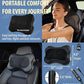 Zyllion Shiatsu Back & Neck Massager with Heat – 3D Electric Kneading Massage Pillow for Full Body Relaxation (Black, ZMA-13)