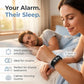 Vibrating Alarm Wristband Clock for Heavy Sleepers Wake Band Wrist Watch Silent Vibration Bracelet Loud Adults Strike Deaf People Despertar with that Won't Partner Extremely Deep (Black)