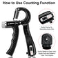 KDG Hand Grip Strengthener 2 Pack Adjustable Resistance 10-130 lbs Forearm Exerciser，Grip Strength Trainer for Muscle Building and Injury Recovery for Athletes
