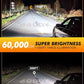 Latest H13/9008 LED Bulbs, 50,000LM Brightness High/Low Beam, 75000+ Hours Long Service Life, 6500K Cool White, Real 1:1 Halogen Size Exterior Light Bulbs, 3 Mins Plug N Play, Pack of 2