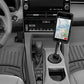 WeatherTech CupFone with Extension – Adjustable, Universal Cup Holder Cell Phone Mount Car & Truck Accessory – Best Design for iPhone & Smartphone Charging – Black Plastic Knobs