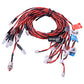 Globact Rc Car Headlights Taillight Rc Truck Led Lights Flashing Light Lamp 12 LED 5 Operation Modes for 1/10 Rc Trucks, Crawler, Off-Road, Sport Racing