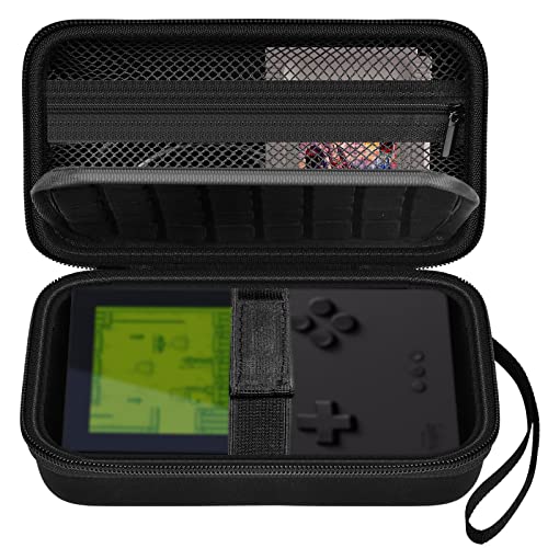 Againmore Hard Case Compatible with Analogue Pocket Handheld Game Console, Portable Mini Game Player Storage Bag for Video Games Cards, Charging Cable and Accessories (Box Only)-Black