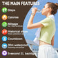 TIMEURE Pedometer Watch for Women, Step Counter Watch, No App or Charging | No App No Charging, with step, calorie and distance tracking, a steel mesh band and up to 12 months of use