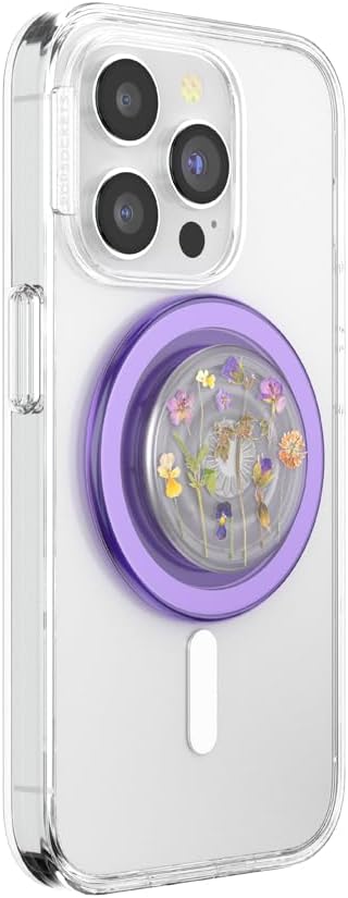 PopSockets Phone Grip with Expanding Kickstand, Adhesive Grip, Cute PopSockets - Purple Fields