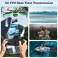 S8 GPS Drones with EIS 4K Camera for Adults kids, 5" Screen on Controller,60 Min Flight Time,Auto Return,Long Range Transmission,Brushless Motor,QuickShots,Foldable and Lightweight Quadcopter with Follow Me,Christmas Toy Birthday Gifts,Under 249g