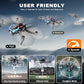 Drone with Camera for Adults, 2K HD FPV Drones with Upgrade Altitude Hold, One-Key Take Off/Landing, Speed Adjustment, Headless Mode, 2 Batteries, Toys Gifts for Teen Boys Girls, Beginner