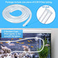 CWKJ Fountain Pump, 400GPH(25W 1500L/H) Submersible Water Durable Outdoor Pump with 6.5ft Tubing (ID x 1/2-Inch), 3 Nozzles for Aquarium, Pond, Fish Tank, Hydroponics