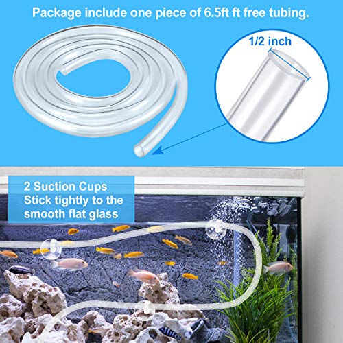 CWKJ Fountain Pump, 400GPH(25W 1500L/H) Submersible Water Durable Outdoor Pump with 6.5ft Tubing (ID x 1/2-Inch), 3 Nozzles for Aquarium, Pond, Fish Tank, Hydroponics