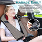 Blue Elf Shiatsu Neck & Back Massager with Heat – 3D Electric Kneading Massage Pillow for Full Body Relaxation (Gray, Home, Office & Car Use)