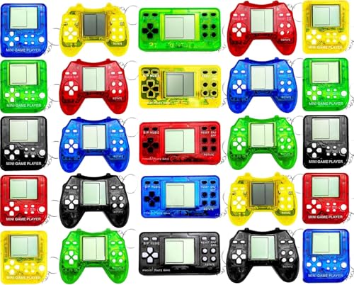 12 Pcs Video Game Party Favors for Kids, Mini Video Game Keychain as Return Gifts for Birthday Party, Classroom Prizes, Goodies Bags Stuffer