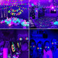 LED Black Light Bulbs 2 Pack, A19 9W UV Black Light Replace Up to 100W, 120V E26 Base UVA Level 385-400nm, Glow in The Dark for Body Pain, Blacklights Party, Halloween