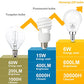hansang 6 watt (60w Equivalent) LED Bulbs, E12 Small Base Candelabra Round Light Bulb, 600 Lumen, Warm White 2700K Ceiling Fan Light Bulbs, A15 LED Bulb Globe Shape, Non dimmable (6 Pack)