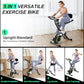 Foldable Exercise Bike Stationary Bikes for Home, 5 IN 1 Indoor Workout Bike, Cycling Bike with 16-Level Quiet Magnetic Resistance, 6.6 LBS Flywheel and 300LBS Capacity for Senior and Home Workout