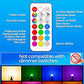 ILC RGB LED Color Changing Light Bulb, 40W Equivalent, 450LM, 2700K Warm White 5W E26 Screw Base RGBW, Flood Light Bulb- 12 Color Choices - Timing Infrared Remote Control (4 Pack)