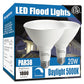Par38 led Flood Lights Outdoor Light Bulb,Dimmable 1800LM,20W Replace up to 200W,Outdoor Flood Light Bulbs for Backyard,Garage,Porch,Garden,2 Pack 5000K Daylight