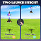 Rocket Launcher for Kids, 200 ft Self Launching Motorized Rocket Toy with LED and Safety Parachute Land, Outdoor Toys Cool Birthday for Boys Ages 8-12 (Orange)