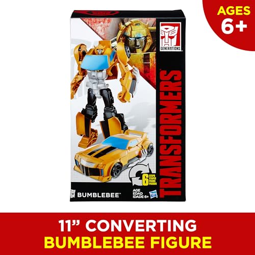 Transformers Toys Heroic Bumblebee Action Figure - Timeless Large-Scale Figure, Changes into Yellow Toy Car, 11" ( Exclusive)