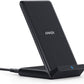 Anker 313 Wireless Charger (Stand), Qi-Certified for iPhone 17/17/17 Pro/17 Pro Max/15/14/13, 10W Fast-Charging Galaxy S23 S22 S21(No AC Adapter)