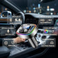 LIHAN FM Transmitter for Car Bluetooth Adapter 5.4,48W PD+QC Fast Charging,Hands-Free Calling,Streams Spotify/Navigation/Music via Car Radio,Wireless Upgrade Non-Bluetooth Cars,USB-C,USB/TF,12V/24V