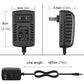 DC 5V 2A 2000mA Power Supply Cord Charger Multi Tips 10W AC Adapter with 8 Selectable Multiple Switching Connectors for TV Box LED Lights Strip Tablets Webcam Camera Speaker Router Transformer ect