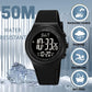 CakCity Digital Watch for Women Waterproof Stopwatch Sports Watches for Mens and Womens Unisex Outdoor Rubber Strap Multifunction Wristwatch with Luminous Display