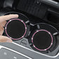 4 Pack Car Coasters, Universal Vehicle Bling Car Coaster, Cute Rhinestone Coaster for Cup Holders,Interior Accessories 2.75'' Silicone Anti Slip Car Coasters for Women (Pink Crystal Circle)