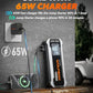 WOLFBOX 4000A Jump Starter,12V Car Battery Jumper Starter Portable with 65W Quick Charger,LED Display,88.8Wh Booster Jump Box Pack (10L Gas 10L Diesel Engine) with LED Light,Jumper Cables, MV24