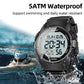 Beeasy Mens Digital Sports Watch, 50M Waterproof 49mm Rubber Strap Mens Watches with Stopwatch, Countdown Timer, Alarm & Dual Time—Ideal for Sport, Gym, Running, Referee, School & Daily Wear