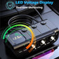 LIHAN Car Cigarette Lighter Splitter 8-in-1,120W 3-Socket Adapter & 5 USB with Master Power Switch,Prevents Battery Drain,PD36W USB-C Fast Charge,3.3FT Cord & LED Meter for Dashcam, RVs,Older Cars