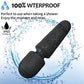 Handheld Personal Mini Massager Tool– Waterproof, USB Rechargeable, 10 Vibration - Perfect on Back Legs Hand Pains and Sports Recovery(Black)