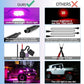 4 Pods RGB LED Rock Lights, Underglow Multicolor Neon Light Kit, Wheel Well Light with APP Control & Music Mode, Under Glow Lights for Trucks,Jeep,SUV,Golf Cart,ATV,Pickup Off Road,12V
