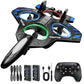 Foam Remote Control Airplanes, RC Planes with Light, RCAirplane Fighter Jet for Kids Adults 8-16, 360° Flip, Stunt Roll,Drones for Kids 8-12, Airplane Toy Gifts for Kids Boys(Blue)