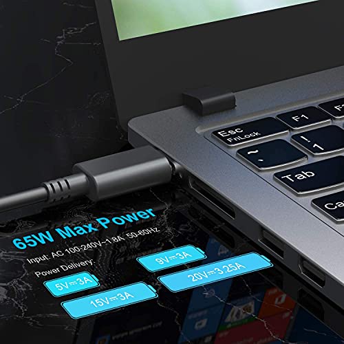 45W USB C Charger Compatible with Hp Dell Lenovo Acer chromebook Asus Samsung Sony Charger Fast Charging Type C HP Spectre X360 13 Elite X2 AC Adapter Power Cord Supply