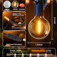 Brightown Outdoor String Lights, 50FT 25 G40 Bulbs Shatterproof Patio Lights, IP65 Waterproof Dimmable Hanging Connectable Globe LED Outdoor Lights for Backyard, Bistro, Porch, Deck, Balcony