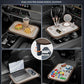 Car Desk for Laptop, Car Table & Car Tray with 360° Rotating Cup Holder, Adjustable Height Car Food Tray, As Car Table Tray or Car Seat Tray, Compatible with Tesla Model 3/Y/S, Ford / Most Vehicles