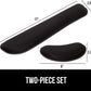 GORILLA GRIP Silky Memory Foam Wrist Rest for Computer Keyboard, Mouse, Ergonomic Design for Typing Pain Relief, Desk Pads Support Hand and Arm, Mousepad Rests, Stain Resistant, 2 Piece Pad, Black